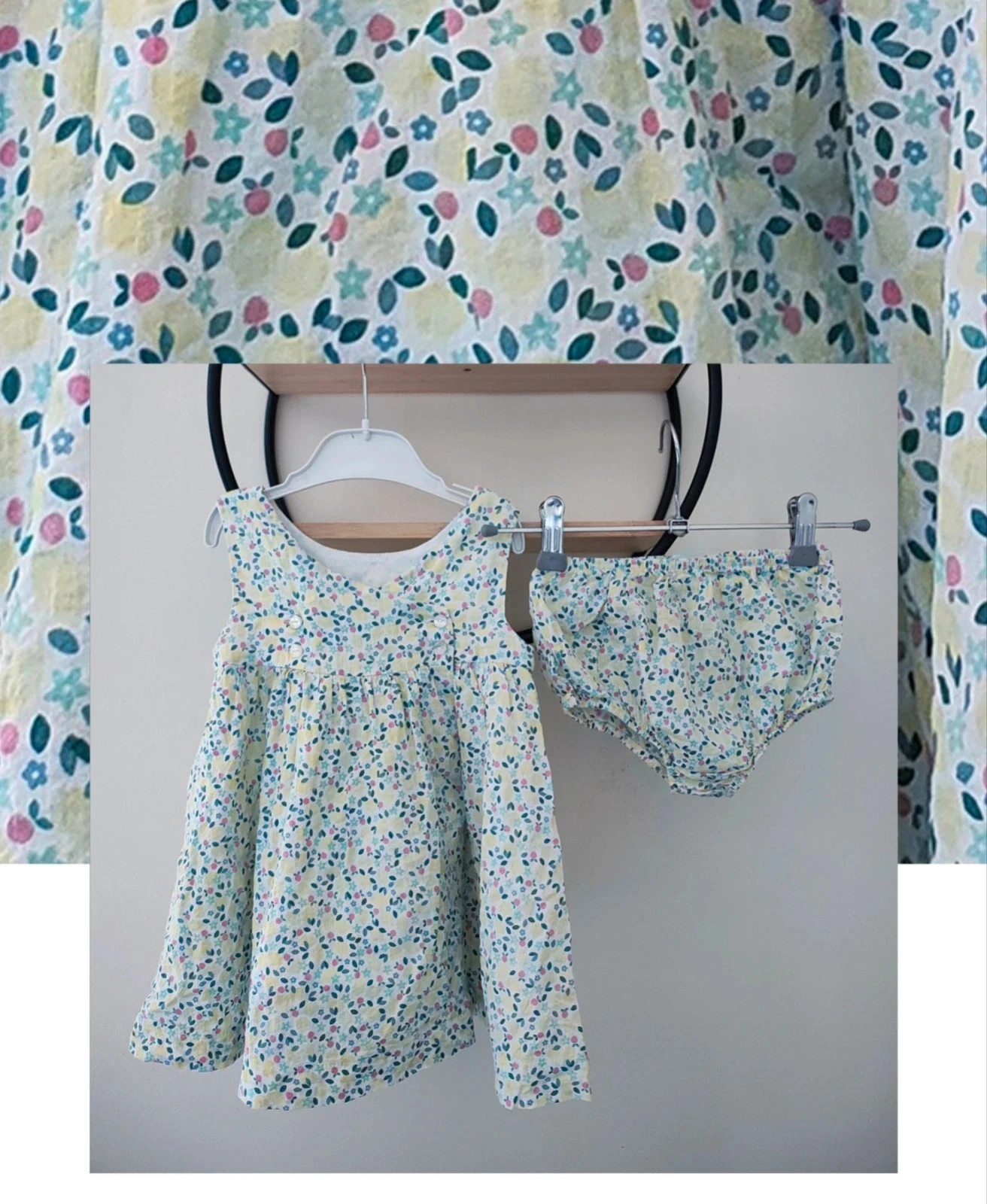 18 mois ensemble été obaibi okaidi robe + bloomer